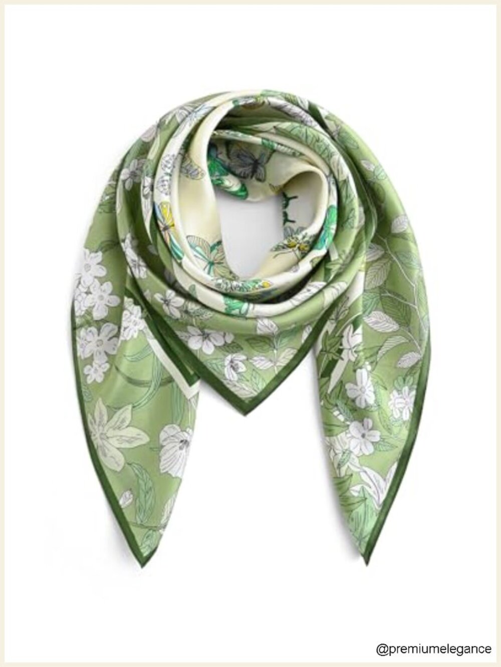 100% Mulberry Silk Large Square Scarf for Women, 35x35 Lightweight Headscarf